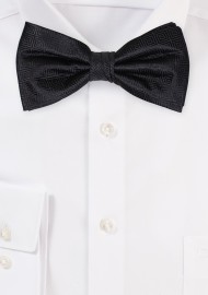 Geometric Design Bow Tie in Charcoal