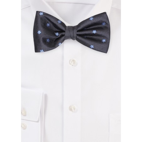 Brown Floral Bow Tie