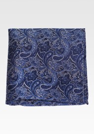 Intricate Paisley Weave Hanky in Pure Silk