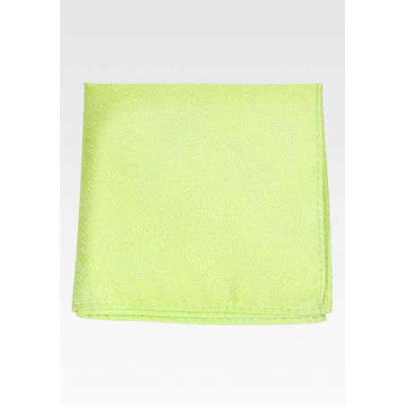 Woodgrain Textured Pocket Square in Bright Lime