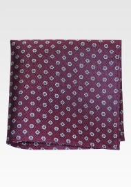 Matte Silk Hanky in Burgundy