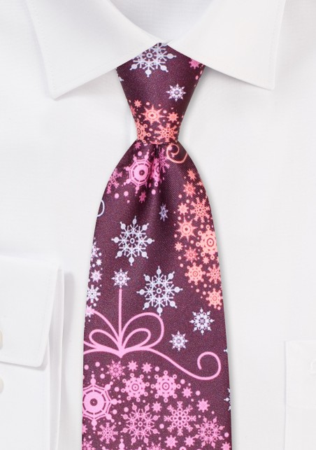 Christmas Ornament Print Kids Tie