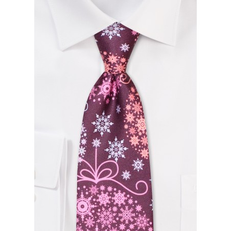 Christmas Ornament Print Kids Tie