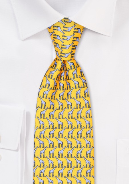 Giraffe Print Kids Tie