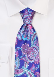 Kids Paisley Tie in Purple, Lilac, and Lavender
