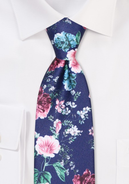 Rose Print Tie for Kids