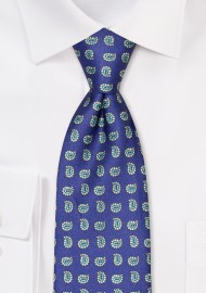 Purple Kids Tie with Designer Paisley
