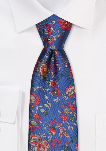 Vintage Floral Weave Mens Tie