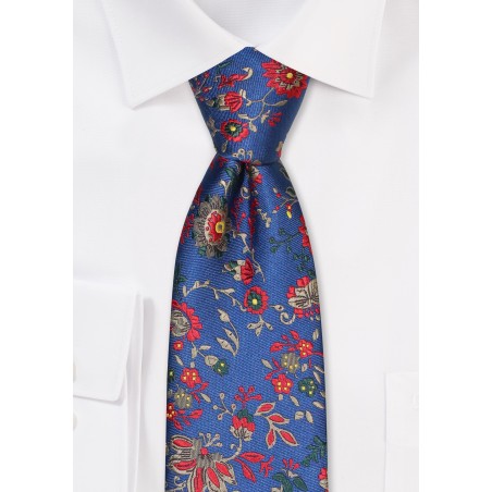 Vintage Floral Weave Mens Tie