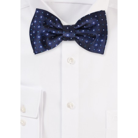 Woven Floral Bowtie in Teal