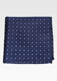 Teal Floral Weave Pocket Square
