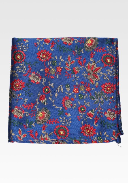 Embroidered Floral Suit Hanky
