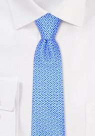 Skinny Designer Necktie in Sky Blue