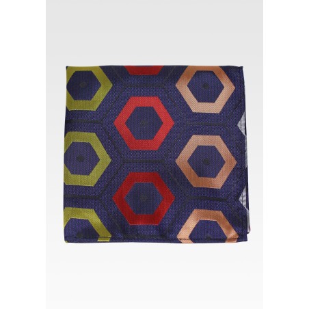 Geometric Designer Pocket Square