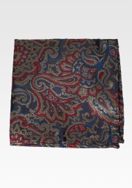 Vintage Paisley Woven Pocket Hanky