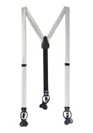 Formal Light Silver Suspenders
