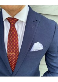 Gingerbread Man Tie in Dark Burgundy