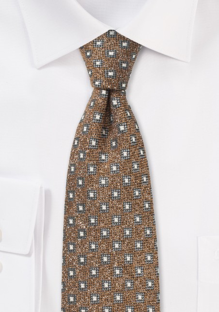 Hazel Hued Wool Tie