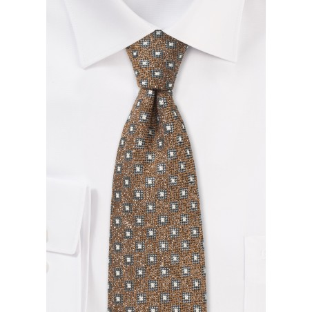 Hazel Hued Wool Tie