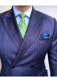 Polka Dot Tie in Grass Green