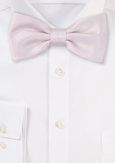 Satin Bow Tie in Rose Petal