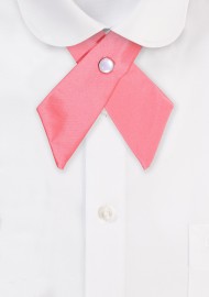 Solid Satin Cross Tie in Parfait