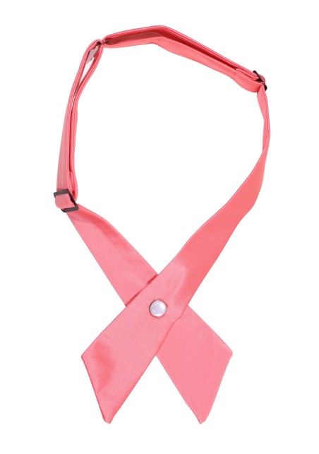 Solid Satin Cross Tie in Parfait