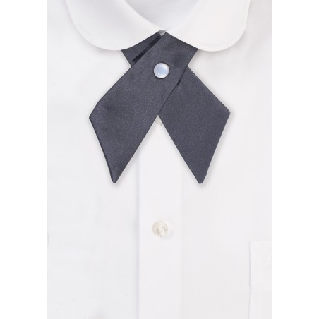 Solid Satin Cross Tie in Moss Green