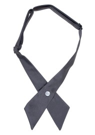 Solid Satin Cross Tie in Moss Green