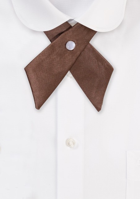 Solid Satin Cross Tie in Walnut