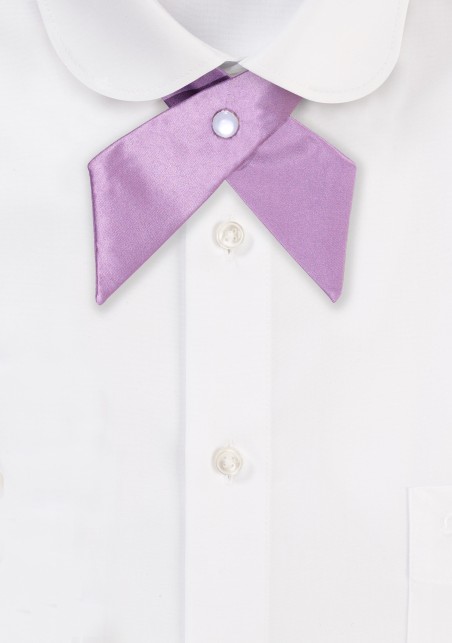 Solid Satin Cross Tie in Bouquet