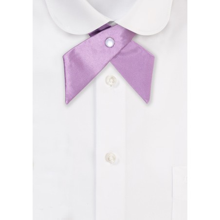 Solid Satin Cross Tie in Bouquet