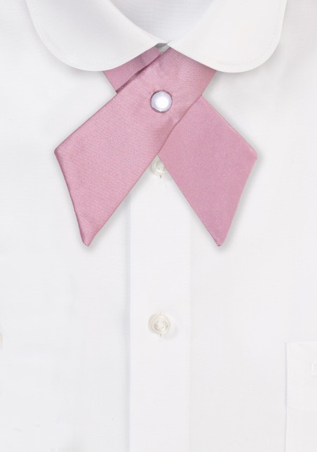 Solid Satin Cross Tie in Quartz