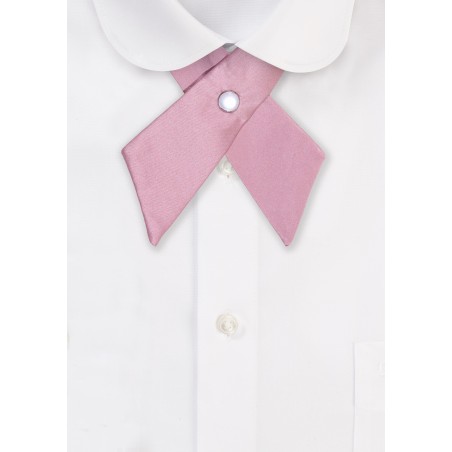Solid Satin Cross Tie in Quartz
