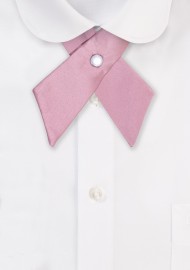 Solid Satin Cross Tie in Quartz