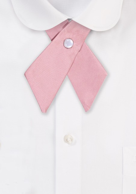 Solid Satin Cross Tie in Ballet