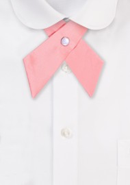 Solid Satin Cross Tie in Bellini