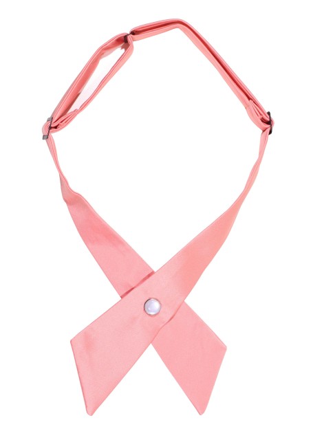 Solid Satin Cross Tie in Bellini