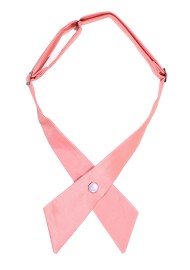 Solid Satin Cross Tie in Bellini