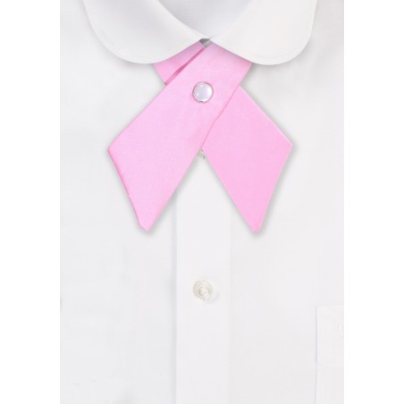 Pink Cross Tie | Bright Pink Ladies Cross Tie