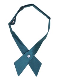 Solid Satin Cross Tie in Gem