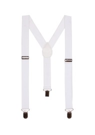 White Kids Suspenders