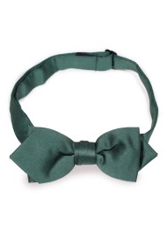 Hunter Green Diamond Cut Bow Tie for Kids