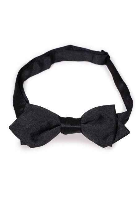 Black Diamond Cut Bow Tie for Kids