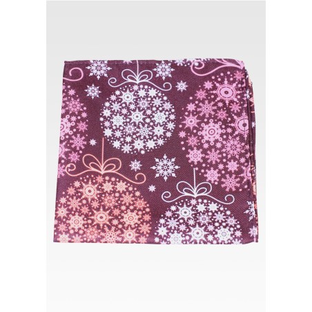 Holiday Ornament Print Pocket Square