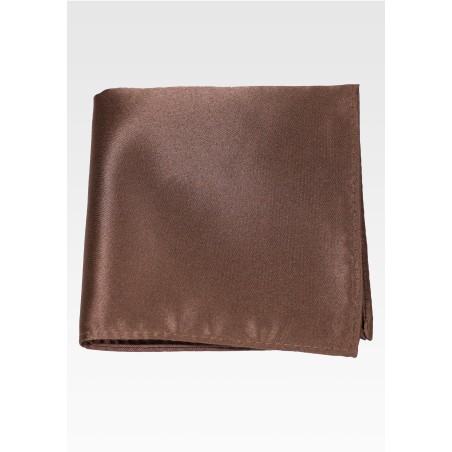 Solid Pocket Hanky in Walnut
