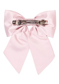 Hair Bow in Solid Blush Pink Back Clip