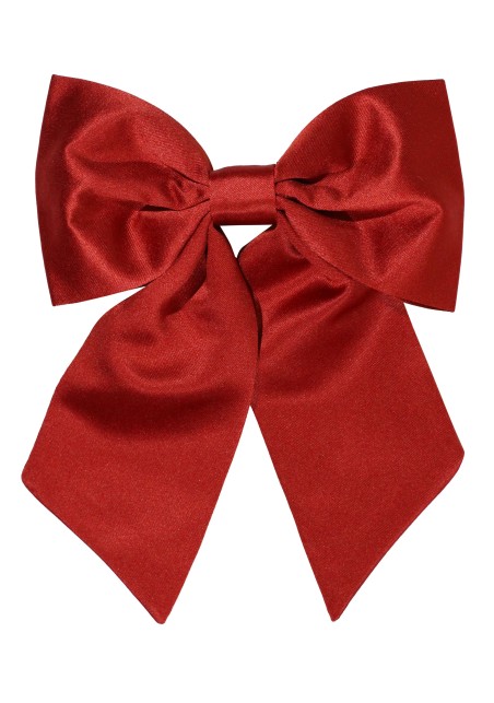 Hair Bow in Solid Sedona Satin Front