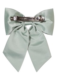 Hair Bow in Dusty Sage Back Clip