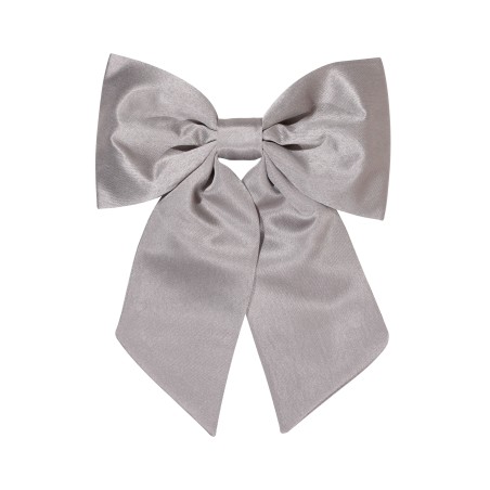 Hair Bow in Sterling Front